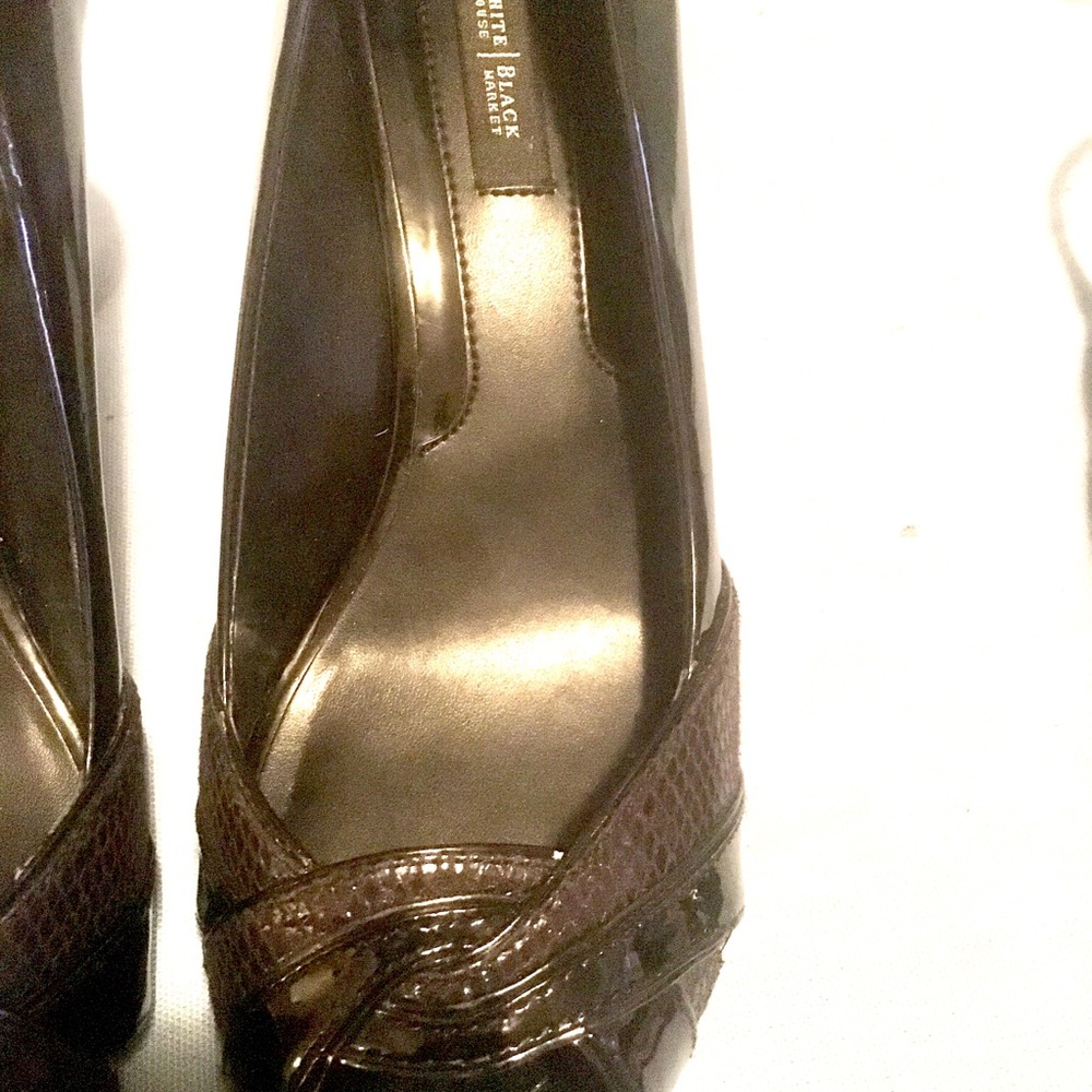 White House Black Market Peep Toe Heel - Picture 3 of 6